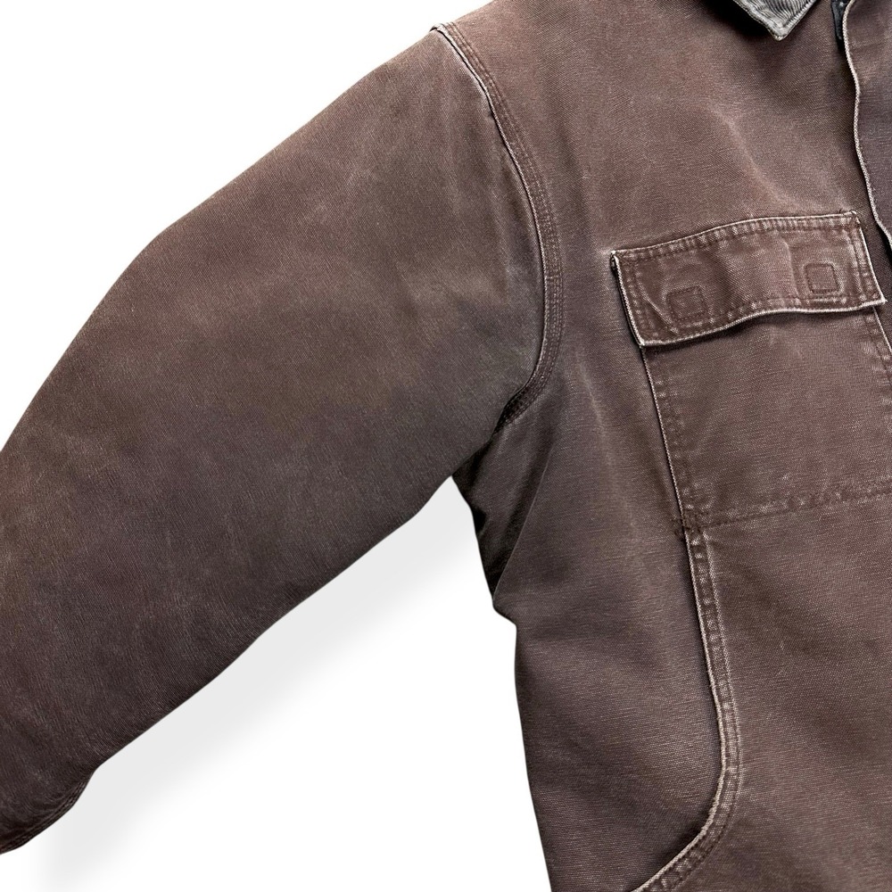 Carhartt C26 DKB Jacket Mens Large Brown Duck Canvas Arctic Quilt Lined Workwear - Picture 11 of 16